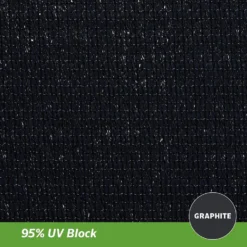 Coolaroo Schaduwdoek Driehoek 5x5x5m Grafiet -Tuinmeubelwinkel 1000006769 0110