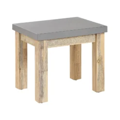 Beliani Tuinstoel OSTUNI - Grijs Vezelcement