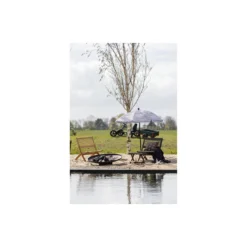 WOOOD Tuinvoetenbank Ruit Lois - Hout - Donkerbruin - 34x45x44 -Tuinmeubelwinkel 1000013724 0103