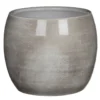 Mica Decorations Bloempot - Lichtgrijs - Keramiek - 20 X 18 Cm