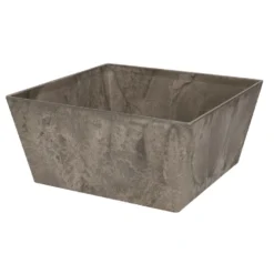 Steege Plantenbak - Grijs - Vierkant - Kunststof - 25 X 25 X 12 Cm