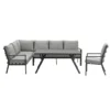 Garden Impressions Senja Lounge Dining Set L + Stoel - D. Grijs