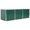 VidaXL Plantenbak Verhoogd 240x80x77 Cm Gegalvaniseerd Staal Groen