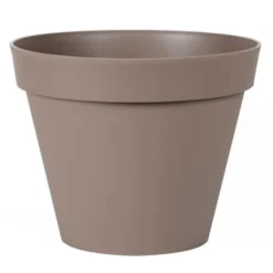 EDA Bloempot - Toscane - Taupe - Kunststof - D30 X H26 Cm - 10 Liter