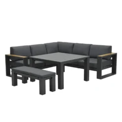 Garden Impressions Plaza Lounge Dining Set 5-delig Teaklook