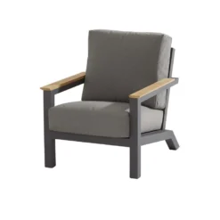 4 Seasons Outdoor Capitol Lounge Tuinstoel - Donker Grijs -Tuinmeubelwinkel 1000042157 0104