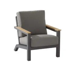 4 Seasons Outdoor Capitol Lounge Tuinstoel - Donker Grijs