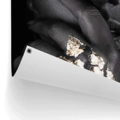 Tuinposter Gouden Hand 80x60 Cm Goudkleurig -Tuinmeubelwinkel 1000042884 0102