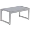 Beliani Salontafel SALERNO - Grijs Aluminium