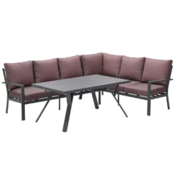 GI Sergio Lounge Dining Set 3-delig - Rechts - Black/Copper