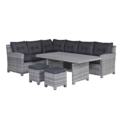 Garden Impressions Alaska Lounge Dining Set Links - Grijs
