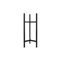 QUVIO Plantenstandaard Inclusief Pot - 22 X 22 X 60 Cm - Metaal - Zwart - S -Tuinmeubelwinkel 1000071727 0103