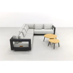 4 Seasons Metropolitan Loungeset 6-delig - Rechts - Lago Rond 3 4 Seasons Metropolitan Loungeset 6-delig - Rechts - Lago Rond -Tuinmeubelwinkel 1000073162 0103