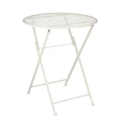 Mica Decorations Tierra Bistrotafel - H70 X Ø60 Cm - Metaal - Beige