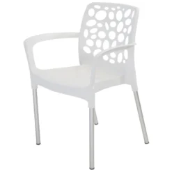 Bravo Stapelstoel Plastic - Kunststof - Wit