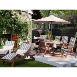 Beliani Tuinligstoel MARLBORO / JAVA / TOSCANA - Donkere Houtkleur Acaciahout 3 Beliani Tuinligstoel MARLBORO / JAVA / TOSCANA - Donkere Houtkleur Acaciahout -Tuinmeubelwinkel 1000096765 0103