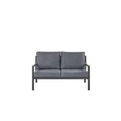 Beliani Loungeset DELIA - Zwart Aluminium -Tuinmeubelwinkel 2f9d48de7449473fa93bc73356c89219