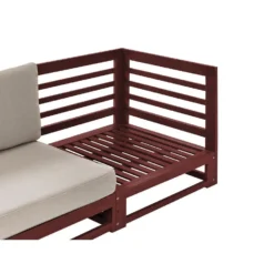 Beliani Tuinsofa TRANI - Donkere Houtkleur Acaciahout -Tuinmeubelwinkel 31d0f79ba67749f4a79672d02475fc31