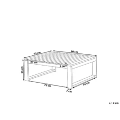Beliani Tuintafel TIMOR - Donkere Houtkleur Acaciahout -Tuinmeubelwinkel 471abb889ef142e781e610c4b7f979c2