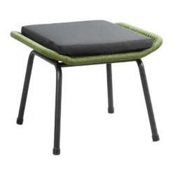 Voetenbankje Monaco - Groen - Incl. Kussen