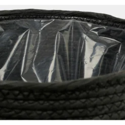 Mica Decorations Bloempot - Rotan - Zwart - Jute - 22 X 19 Cm -Tuinmeubelwinkel 55f5a7783d1d41d690dec6b0df8bfb2a