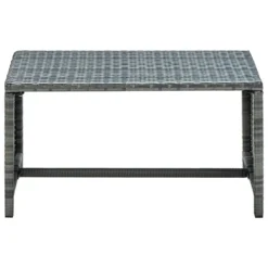 VidaXL 4-delige Loungeset Met Kussens Poly Rattan Grijs 70x40x38 Cm -Tuinmeubelwinkel 74a7d04d4bba497381cf3703dd194c6d