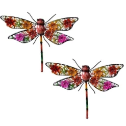 Decoris Tuindecoratie - Libelle - Metaal - 27 X 33 Cm -Tuinmeubelwinkel 8139003d2ea5470ca2f0dc50cf654487