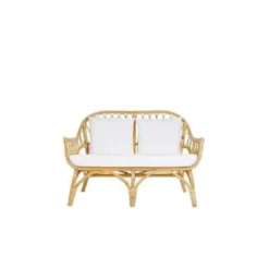 Beliani SIBARI Loungeset - Beige Rotan - 4-delig -Tuinmeubelwinkel 95848b20a7a44f508af675aff168a237