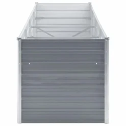 VidaXL Plantenbak Verhoogd 320x80x77 Cm Gegalvaniseerd Staal Grijs -Tuinmeubelwinkel 970c2fa37da64a808a7118edd20863b4