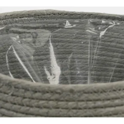 Mica Decorations Bloempot - Rotan - Grijs - Jute - 22 X 19 Cm -Tuinmeubelwinkel e6872cd9e876400198784c118fc729f6