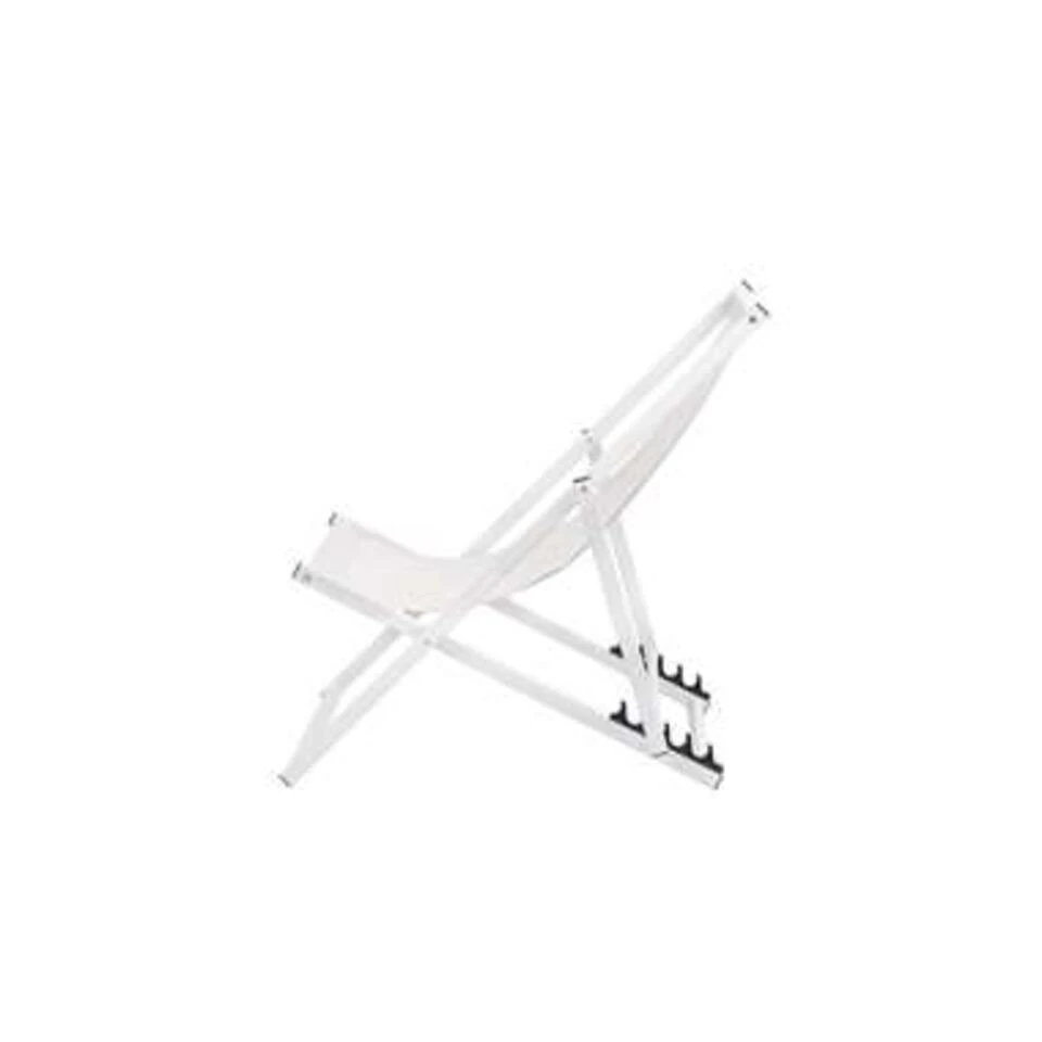 Beliani Tuinligstoel LOCRI - Wit Polyester, Aluminium Beliani Tuinligstoel LOCRI - Wit Polyester, Aluminium -Tuinmeubelwinkel f8f61daa33e840139217c7173187f8c8